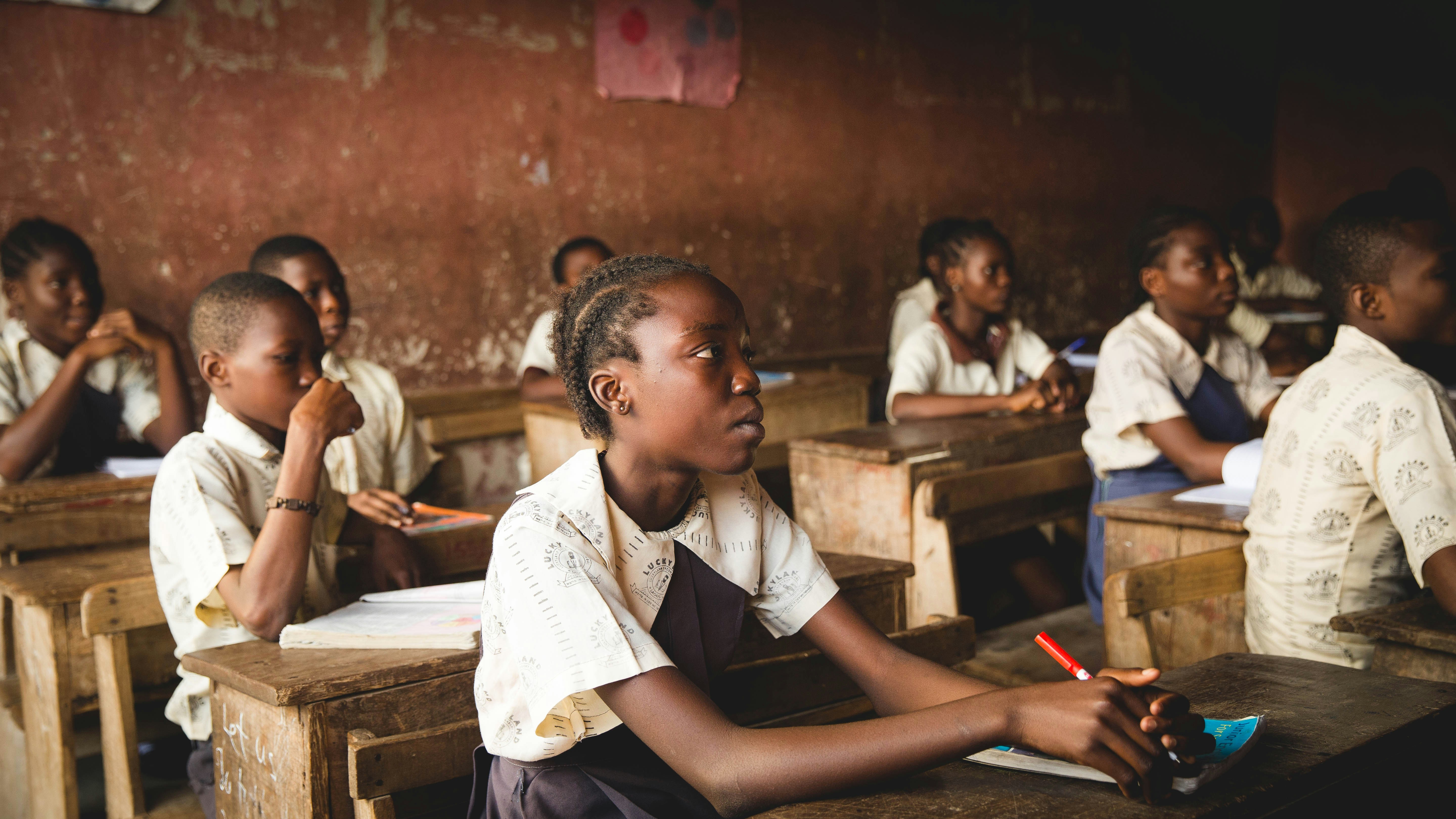 Children receiving healthcare